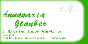 annamaria glauber business card